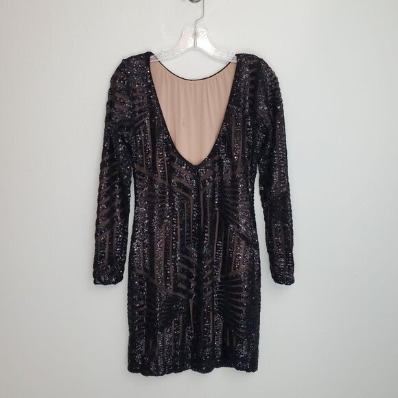Dress the Population Lola long-sleeved sequin bodycon dress - Picture 12 of 13